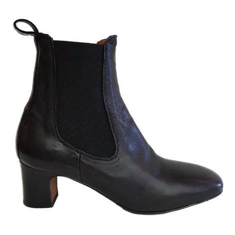 Ghost, handschuhweiche Stiefelette in Schwarz