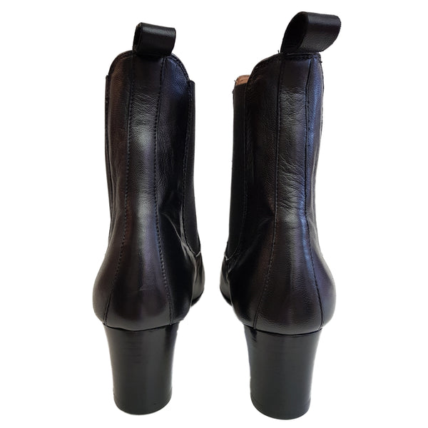 Ghost, handschuhweiche Stiefelette in Schwarz