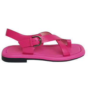 Homers, Zehenteiler-Sandalette in Fuchsia