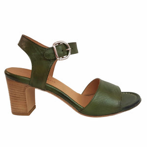 La Bottega di Lisa , Sandalette in Moosgrün