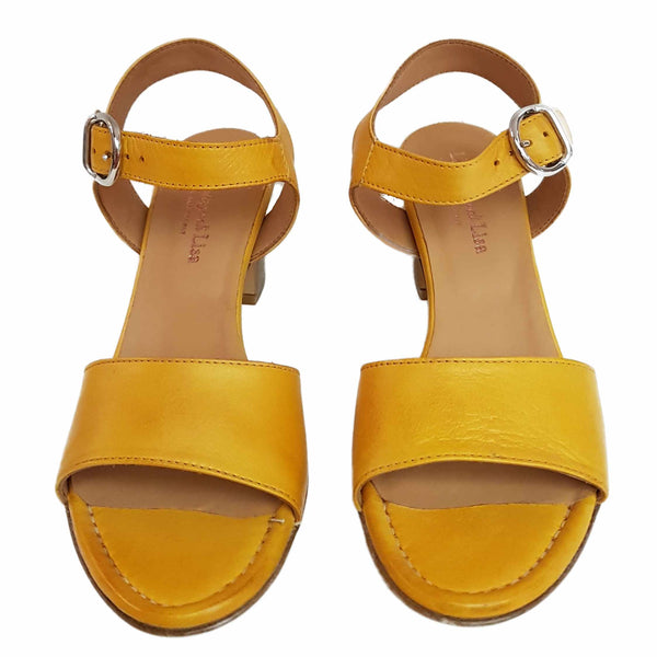 La Bottega di Lisa , Sandalette in Sonnengelb