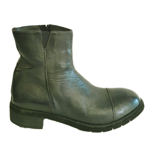 Lemargo, flache Boot-Stiefelette in Lodengrün