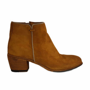 Lemargo, curryfarbene Wildleder-Stiefelette