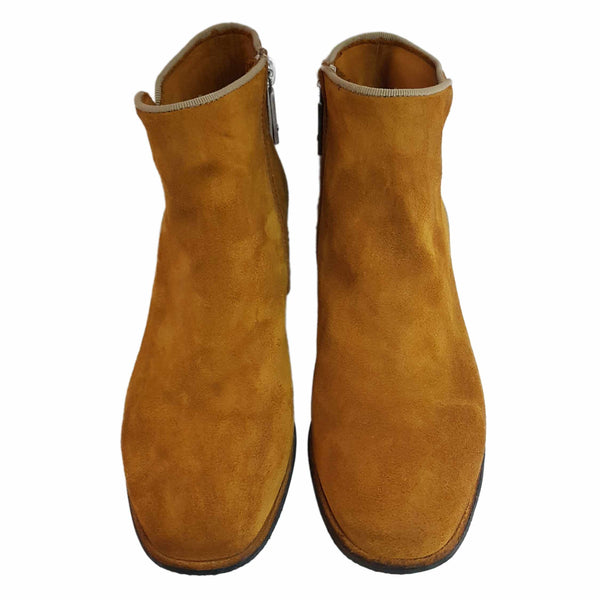 Lemargo, curryfarbene Wildleder-Stiefelette