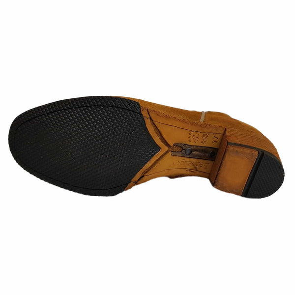 Lemargo, curryfarbene Wildleder-Stiefelette