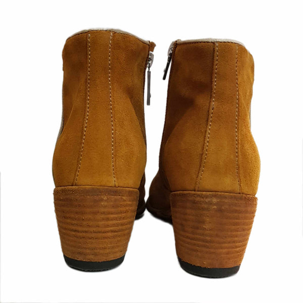 Lemargo, curryfarbene Wildleder-Stiefelette