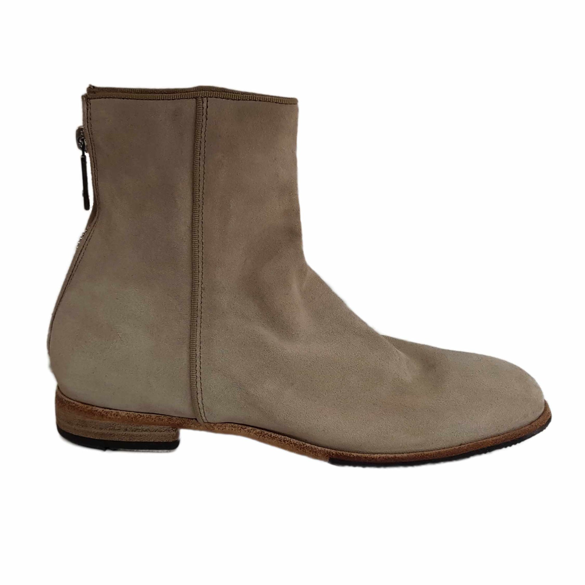 Lemargo, sandfarbene Wildleder-Stiefelette