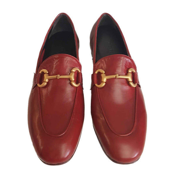 Mara Bini, Loafer in Ziegelrot