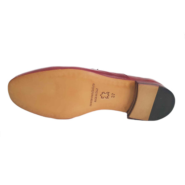 Mara Bini, Loafer in Ziegelrot