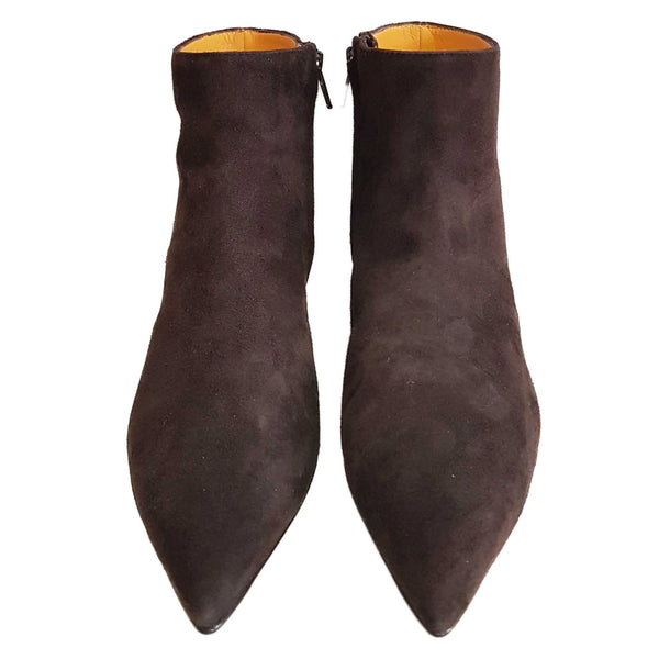 Mara Bini, Wildlederstiefelette in Dunkelbraun