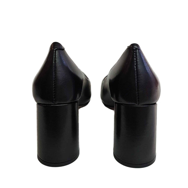Milliways, spitze Nappalederpumps in Schwarz