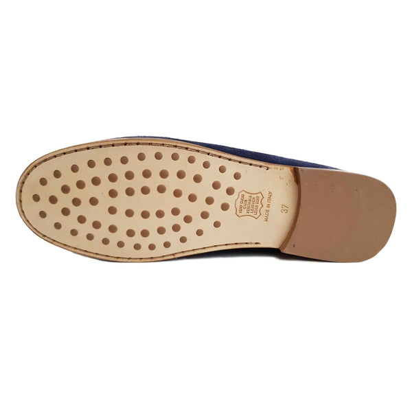 Milliways, Slipper aus Wildleder in Blau