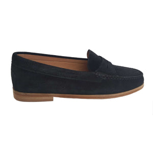 Milliways, Slipper aus Wildleder in Schwarz
