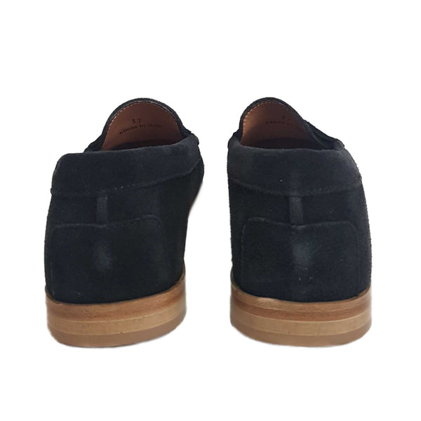Milliways, Slipper aus Wildleder in Schwarz