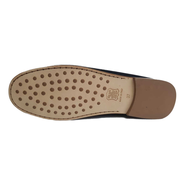 Milliways, Slipper aus Wildleder in Schwarz