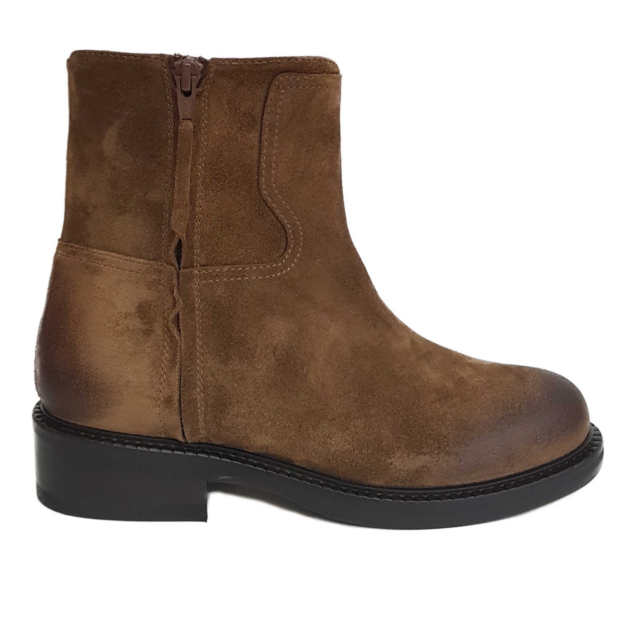 Onid Studio, sandfarbene Bootie-Stiefelette