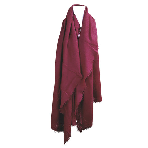 Pur Schoen, Cashmere Schal in Bordeaux