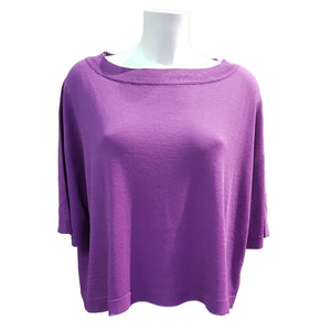 Tabaroni Cashmere, leichter Pullover in Lila