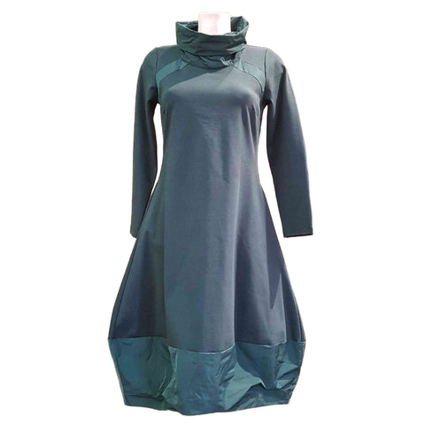 Vicario Cinque, Eggshape-Midikleid in Petrol