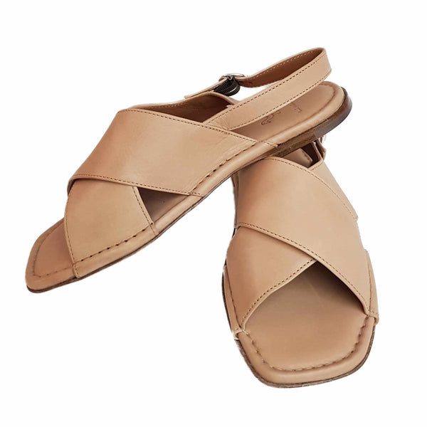 Elia Maurizi, flache Sandalette in Rosé