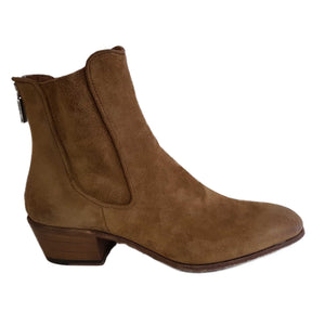 Ghost, weiche Wildleder-Stiefelette in Sandbeige