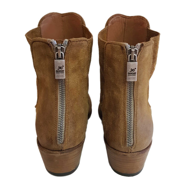 Ghost, weiche Wildleder-Stiefelette in Sandbeige