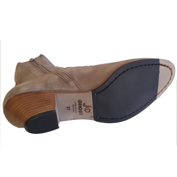 Ghost, taupefarbene Stiefelette aus Wildleder