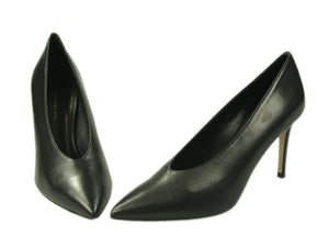 V-Neck Pumps , schwarz Nappaleder Fabio Rusconi