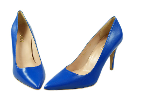 Lodi, royalblauer Lederpumps