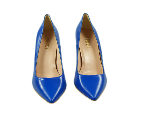 Lodi, royalblauer Lederpumps