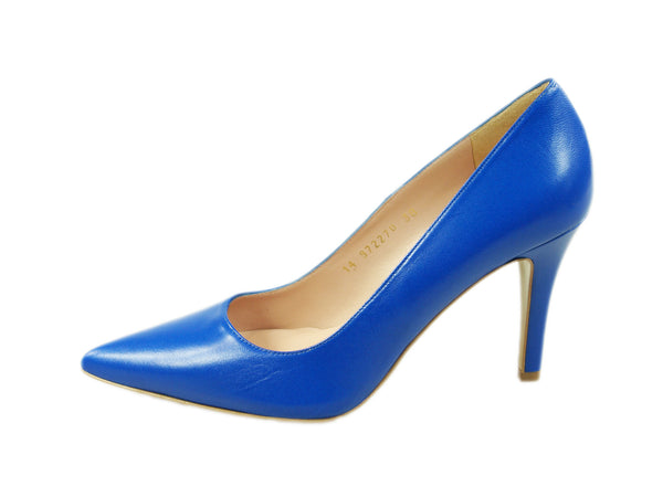 Lodi, royalblauer Lederpumps